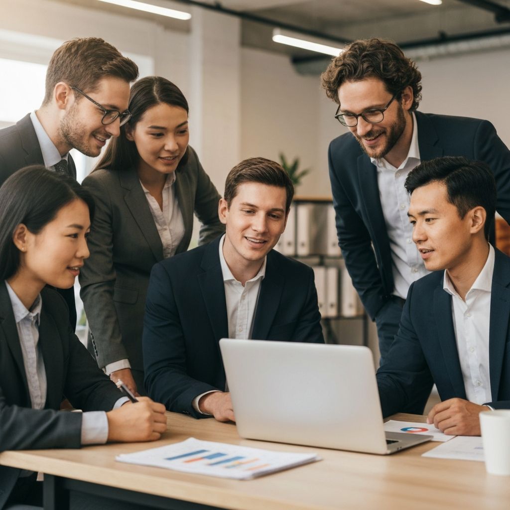 Professional team collaboration